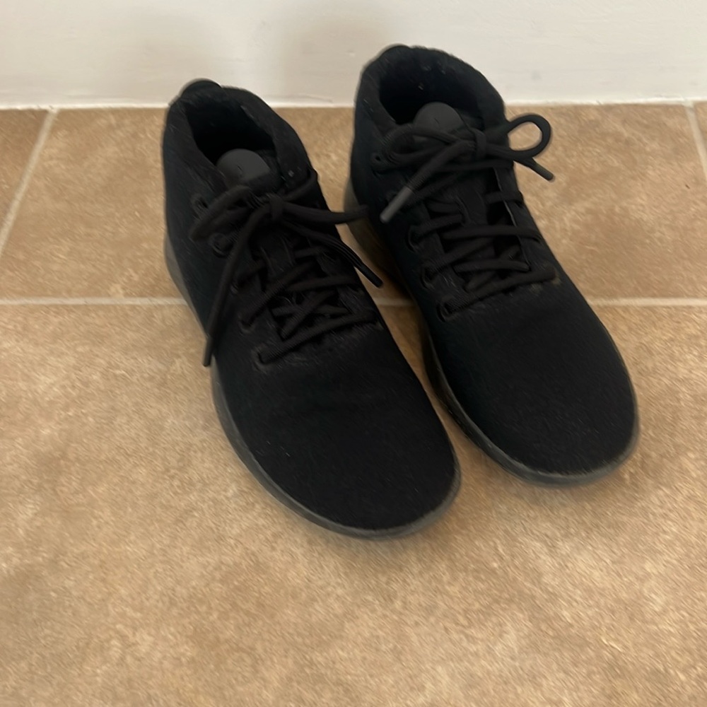 Allbirds Wool Runner-Up High Top Mizzlies Sneakers Black EUC
